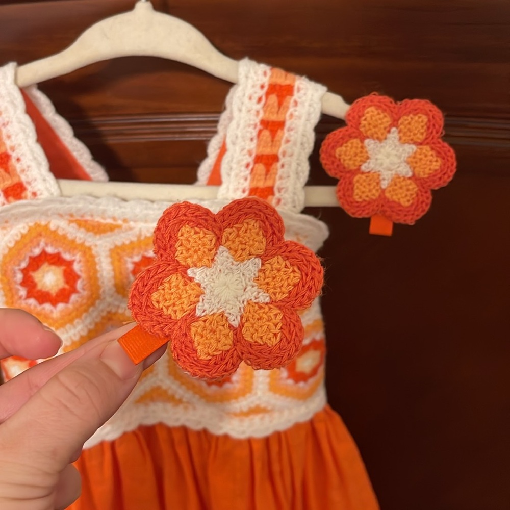 ✨💥Girl Dress 🍊 Brand Haute hippie 2T Exelent condition 💥✨